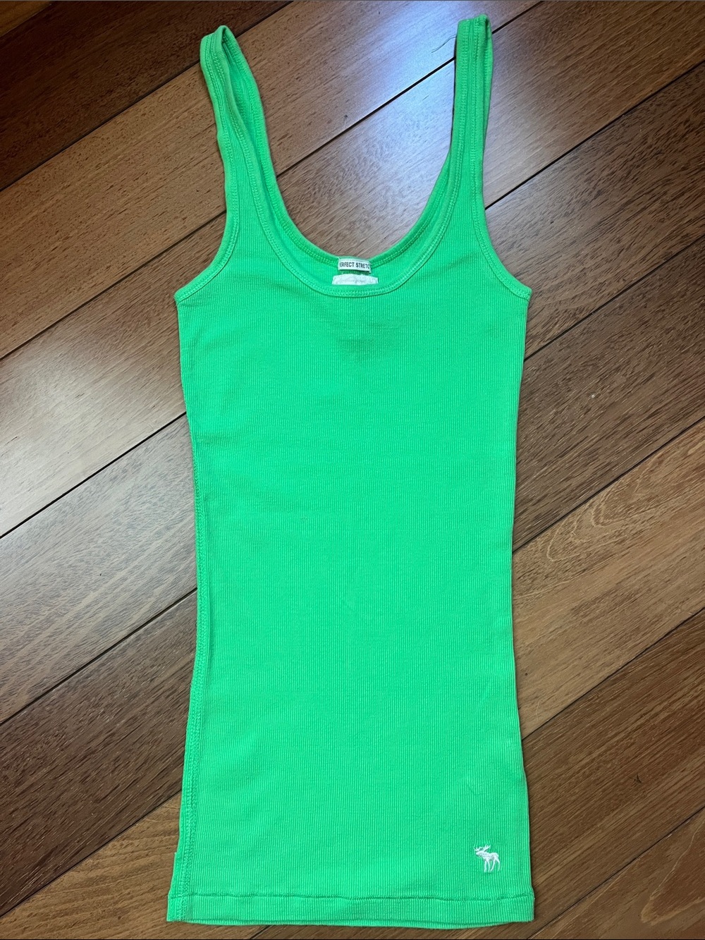 NWOT Y2K Abercrombie Moose Logo Ribbed Tank Top